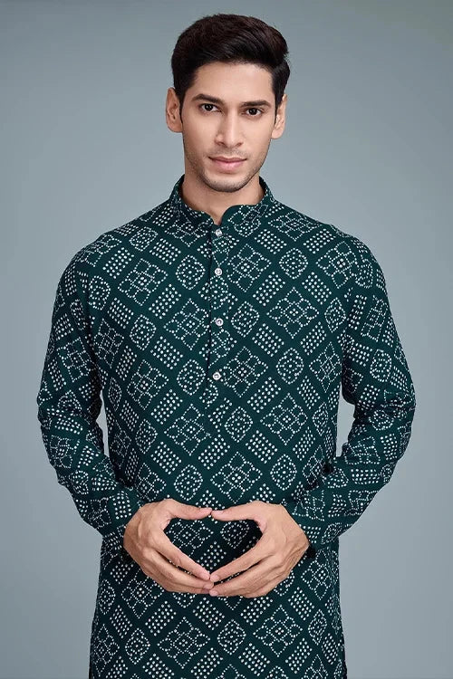 Designer Printed Men's Kurtas for Navratri Garba Festive Season
