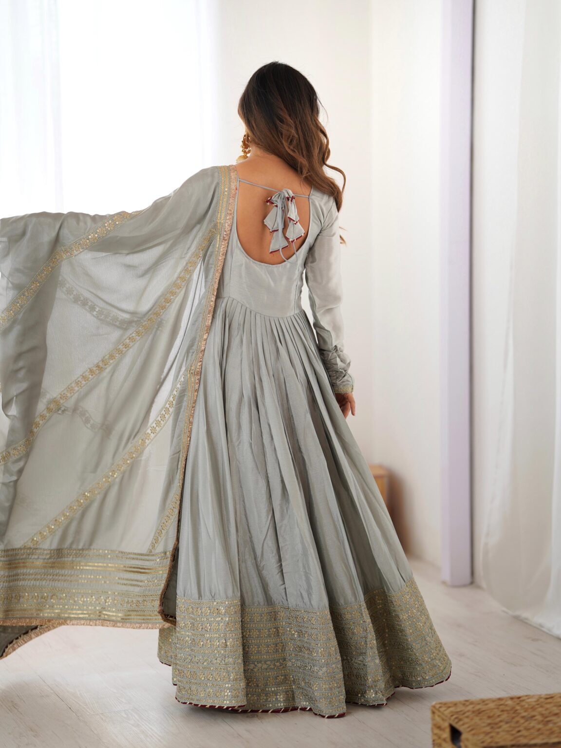 Saanjh Gown And Dupatta Set