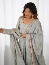Saanjh Gown And Dupatta Set