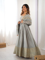 Saanjh Gown And Dupatta Set