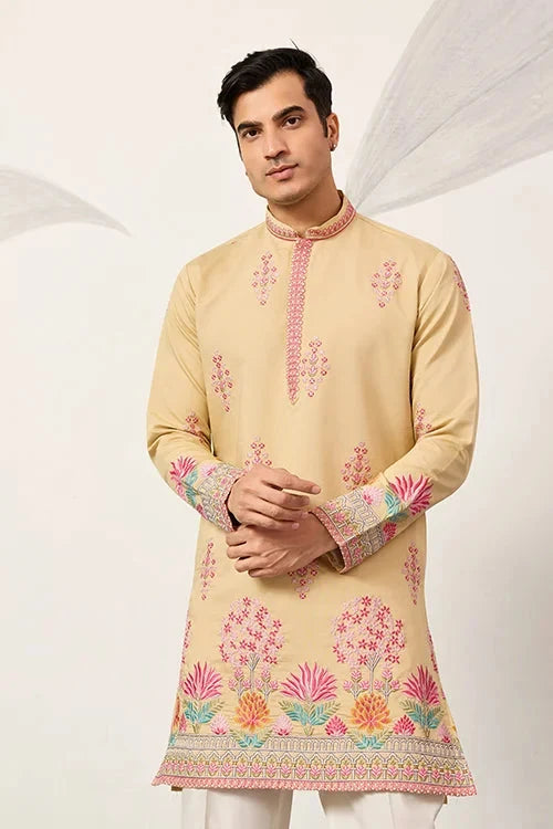 Groom Yellow Kurta for Haldi Ceremony Special for Mens