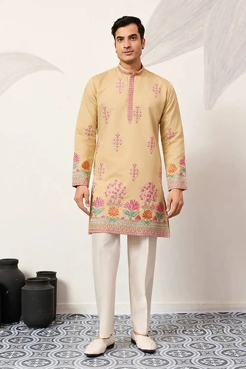Groom Yellow Kurta for Haldi Ceremony Special for Mens