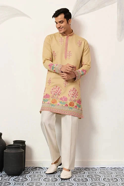 Groom Yellow Kurta for Haldi Ceremony Special for Mens