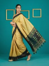 Black Handloom Soft Silk Saree with Zari Weaving, Contrast Muniya Border  Traditional Pallu – Rich Look Silk Saree with Blouse Piece
