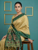 Green Handloom Soft Silk Saree with Zari Weaving, Contrast Muniya Border  Traditional Pallu – Rich Look Silk Saree with Blouse Piece