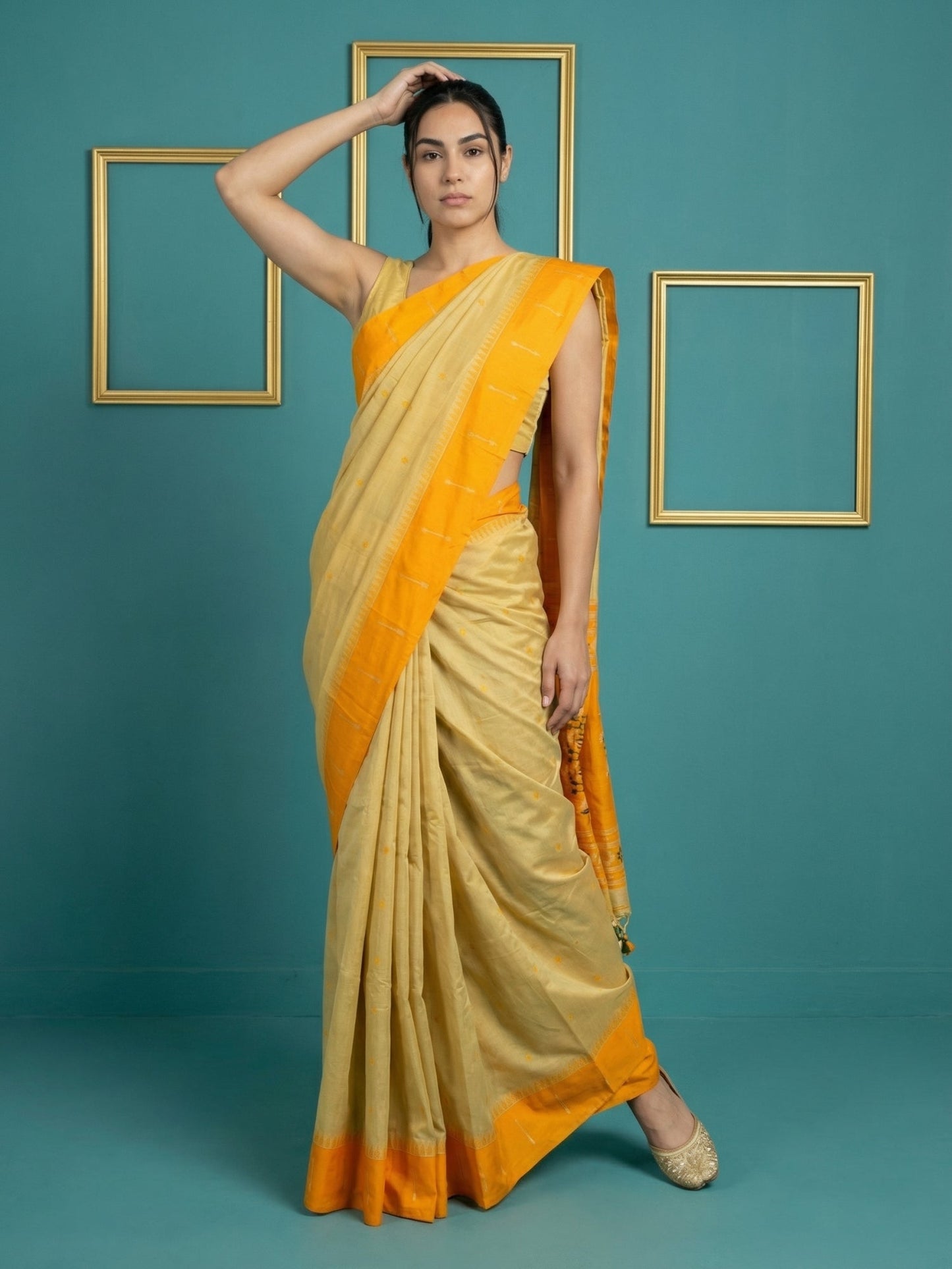Orange Handloom Soft Silk Saree with Zari Weaving, Contrast Muniya Border  Traditional Pallu – Rich Look Silk Saree with Blouse Piece