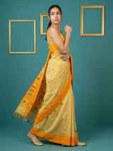 Orange Handloom Soft Silk Saree with Zari Weaving, Contrast Muniya Border  Traditional Pallu – Rich Look Silk Saree with Blouse Piece