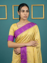 Purple Handloom Soft Silk Saree with Zari Weaving, Contrast Muniya Border  Traditional Pallu – Rich Look Silk Saree with Blouse Piece