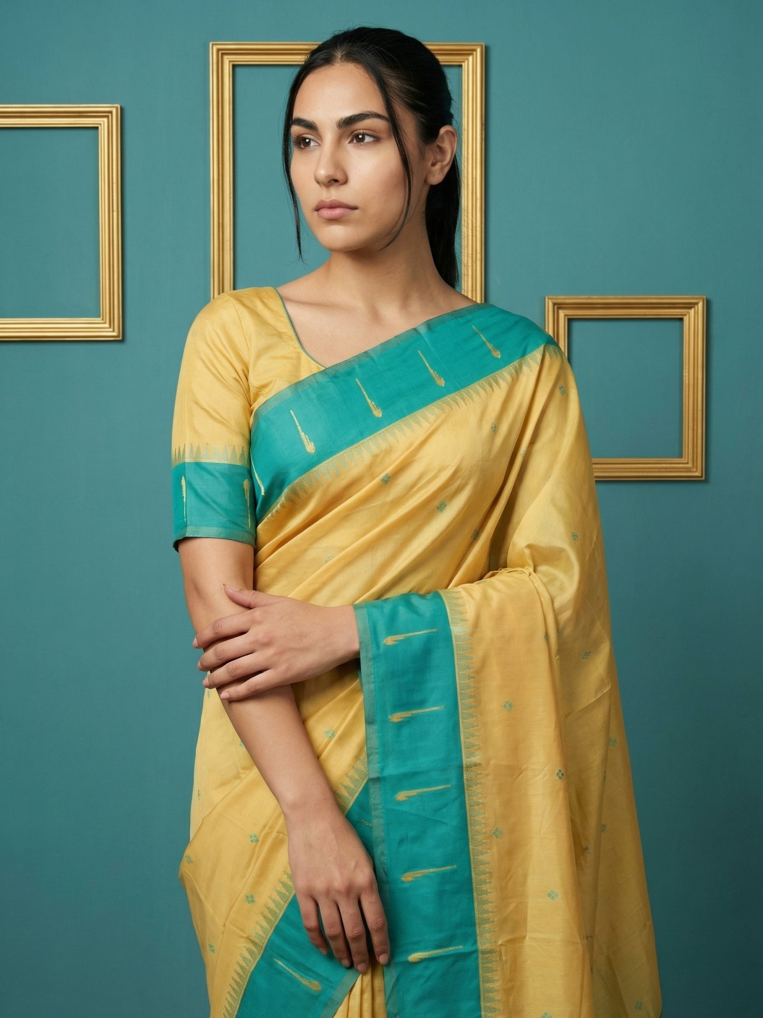 Rama Handloom Soft Silk Saree with Zari Weaving, Contrast Muniya Border  Traditional Pallu – Rich Look Silk Saree with Blouse Piece