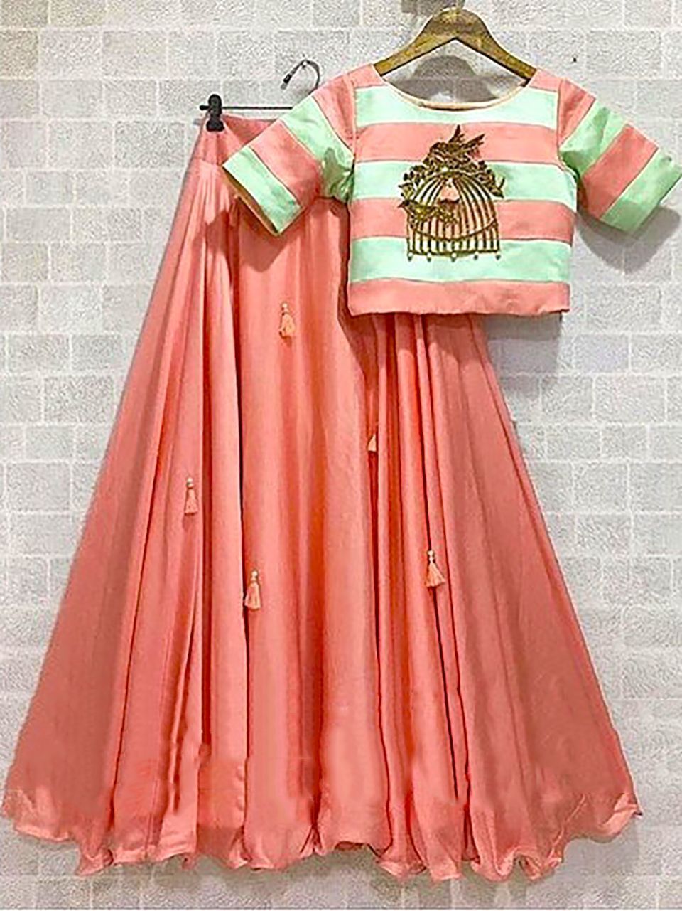 Hot Selling Designer peach Lehenga