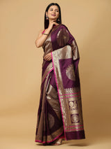 Banarasi Katan Silk Kanchi Zari Weaving Saree