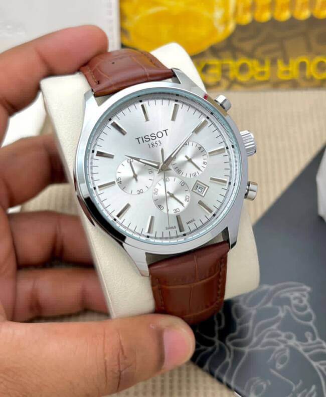 Tissot 1853 White Brown Watch