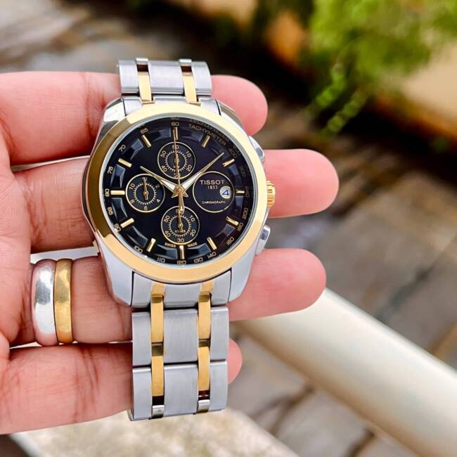 Tissot 1853 Couturier Chronograph Gold Watch