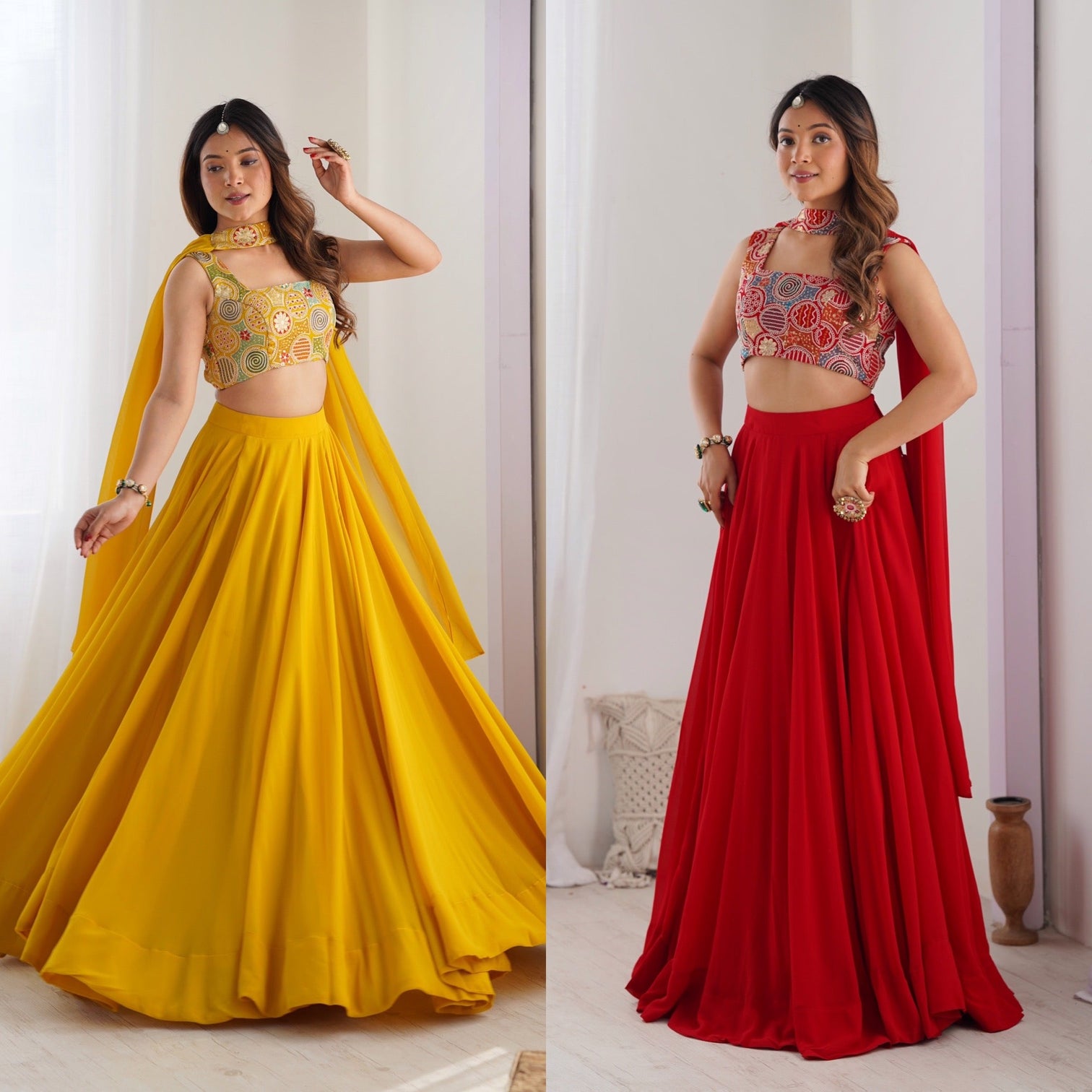 Elegant ready to wear anarkali suit for women designer bandhej work ethnic wear mameraa