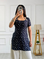 Celestial navy star multi wear tunic adjustable fit mameraa