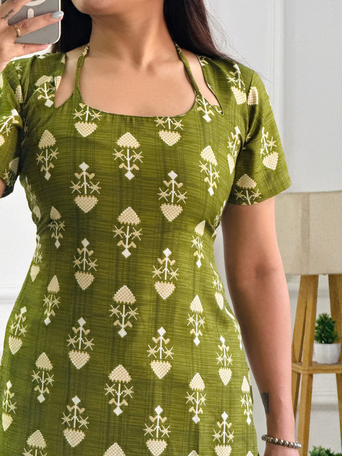 Ethnic geometric multi wear tunic adjustable fit
