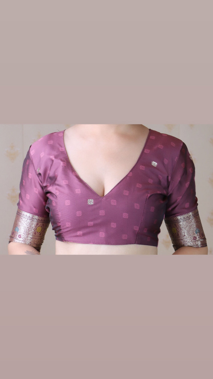Coral pink soft silk banarasi jaal meenakari zari woven saree