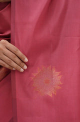 Artistic Pink Soft Silk Saree With Splendiferous  Blouse Piece