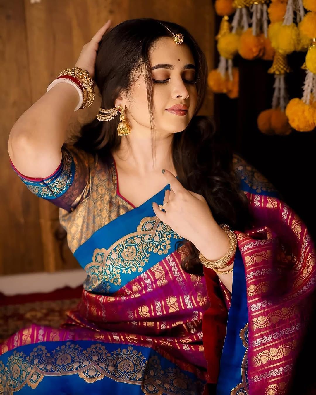 Incredible Purple Soft Silk Saree With Aplomb Blouse Piece
