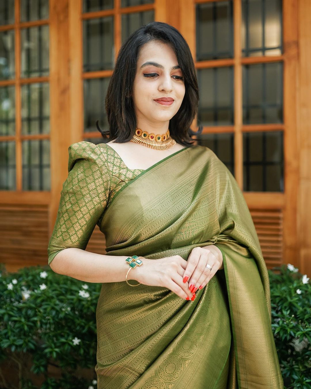 Scintilla Green Soft Silk Saree With Incredible Blouse Piece - Mameraa