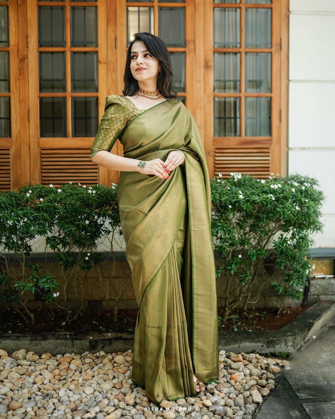 Scintilla Green Soft Silk Saree With Incredible Blouse Piece - Mameraa