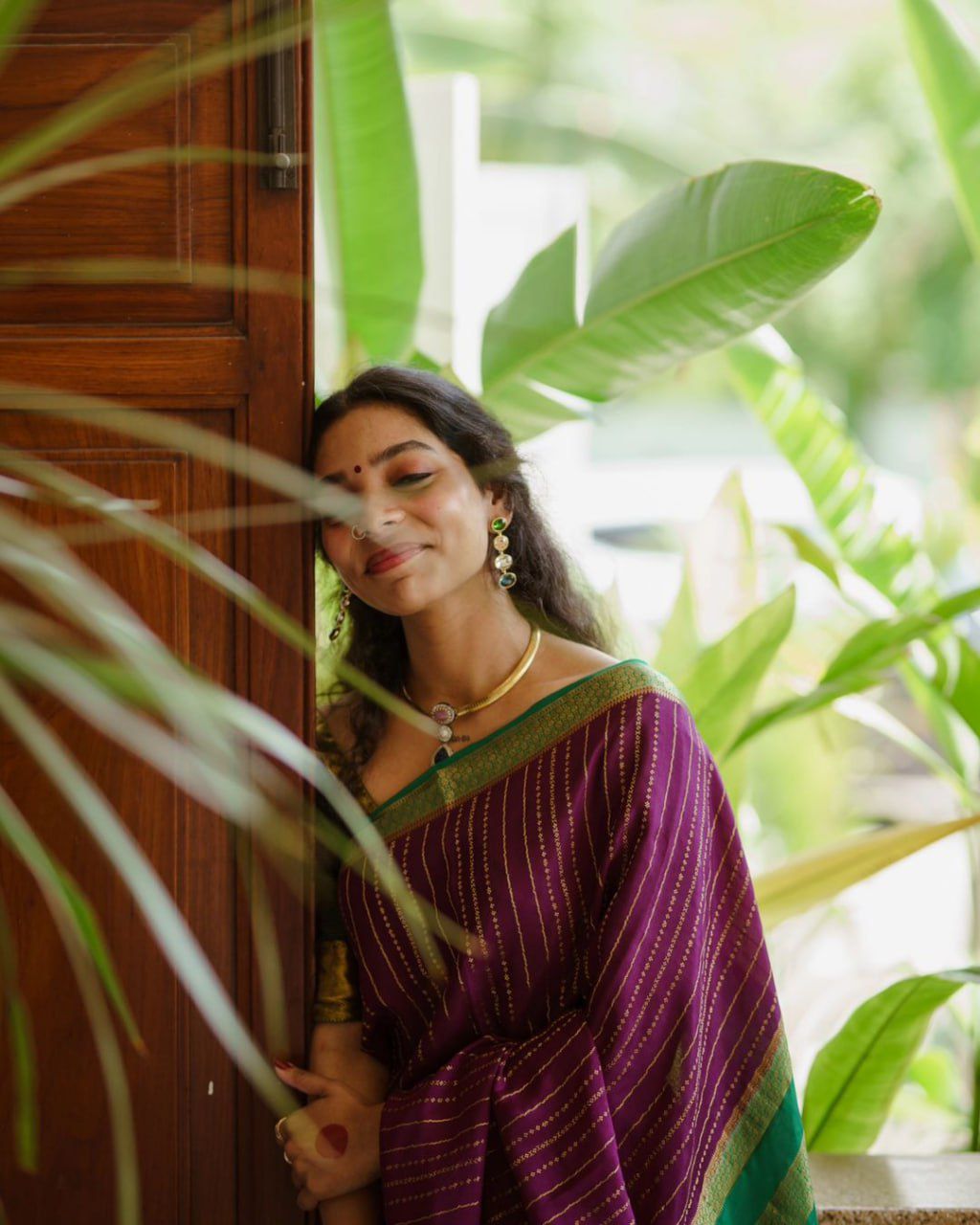 Outstanding Purple Soft Silk Saree With Devastating Blouse Piece