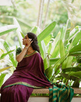 Outstanding Purple Soft Silk Saree With Devastating Blouse Piece