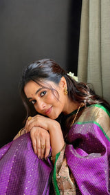 Majesty Purple Soft Silk Saree With Enigmatic Blouse Piece
