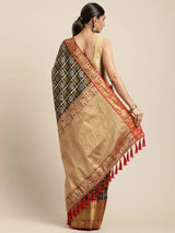 Exclusive Banarasi Pattu Zari Motifs Festive Wear Saree