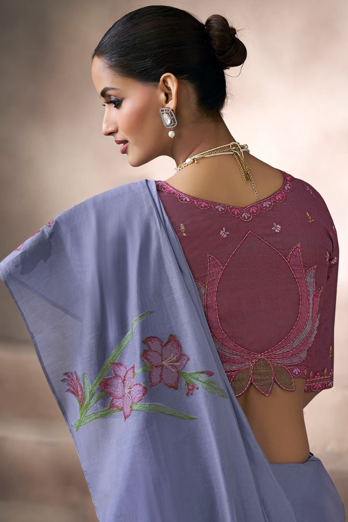 Marvellous Blue Viscose Cotton Silk Saree With Rhapsodic Blouse Piece