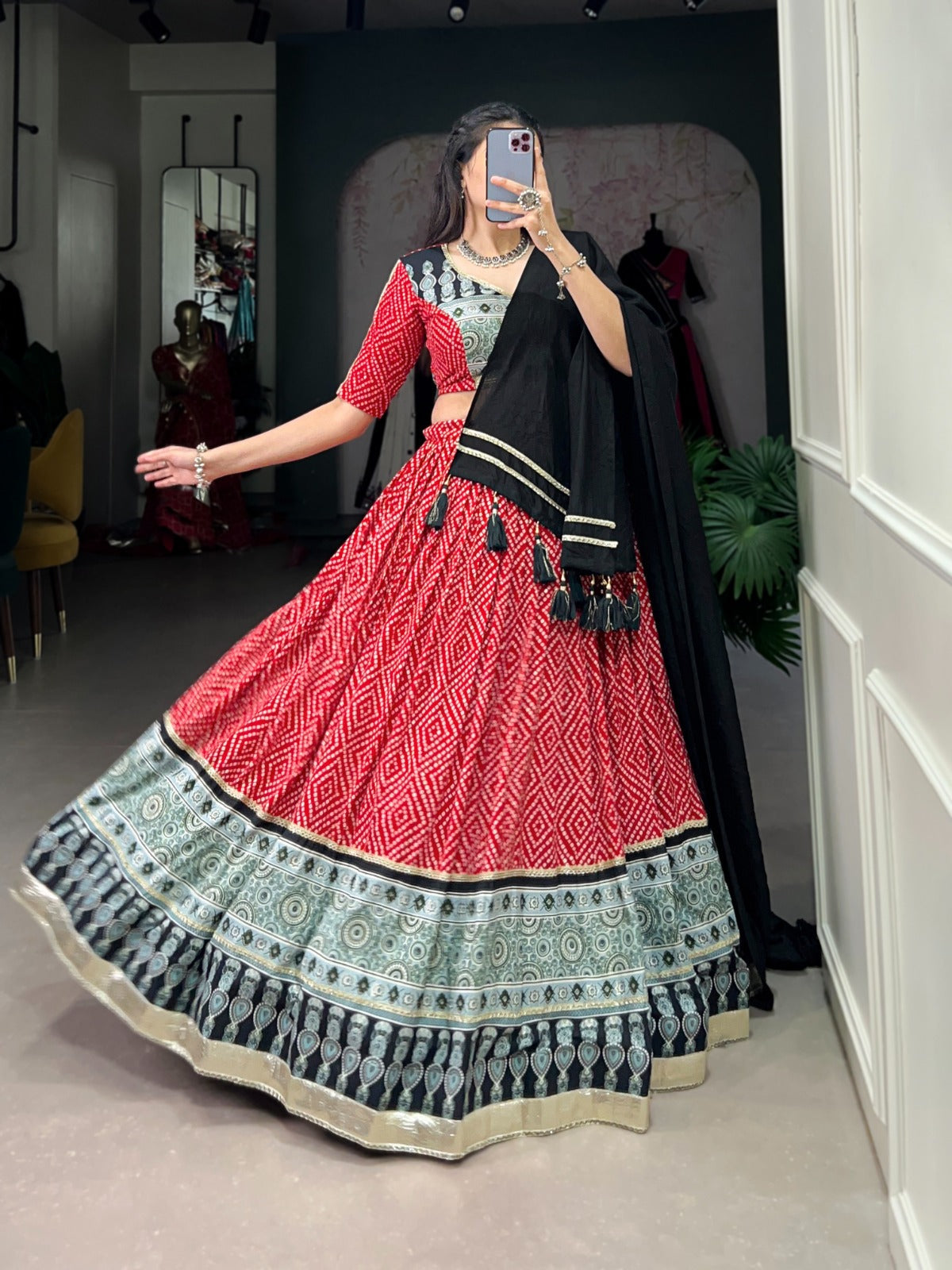 Celebrate Your Navratri Festival with Rayon Lehenga Choli