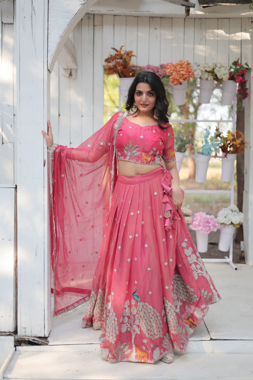 Elegant and Outstanding Embroidered Lehenga Choli