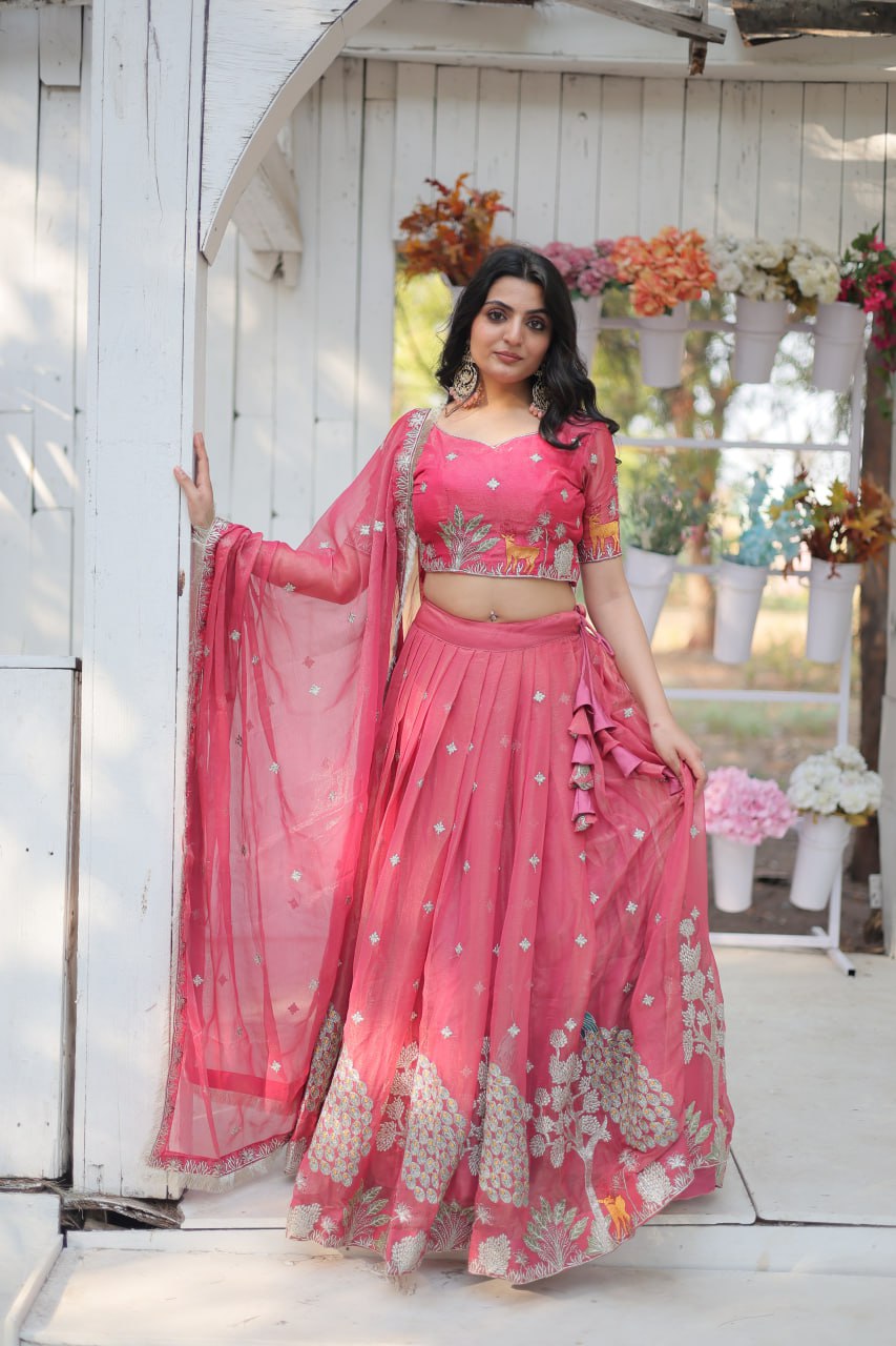 Elegant and Outstanding Embroidered Lehenga Choli