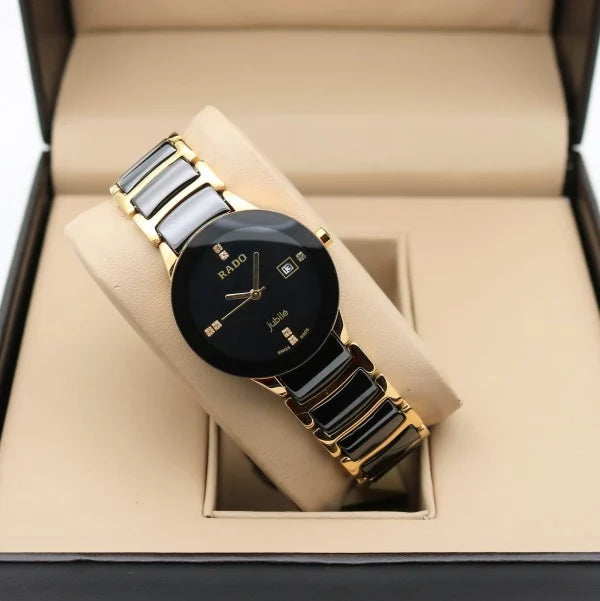 Trendy Rado Ceramic Black Dial For Women's Analog Watch