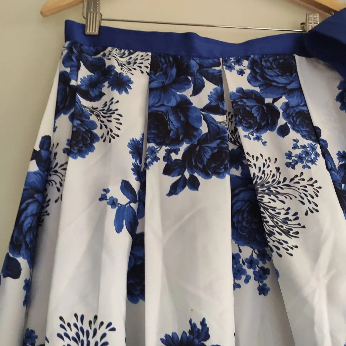 Lehenga Choli in Blue Color with Velvet Top and Silk