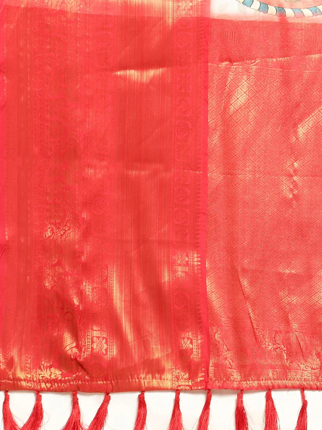 Trendy Kalamkari Pattu Banarasi Silk Saree