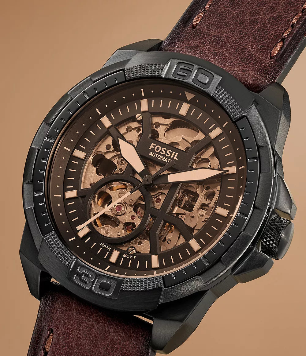 Bronson Automatic Brown LiteHide™ Leather Watch