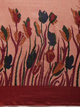 Stylish Silk Saree With Solid Floral Print