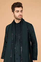 Designer Green Viscose Silk Kurta for Men