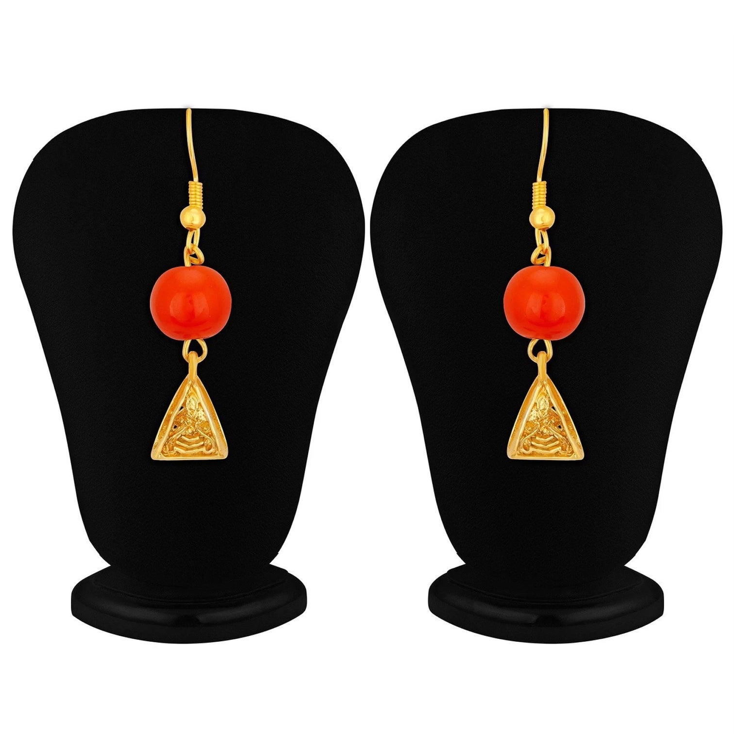 Metal Jewel Set (Orange, Gold)