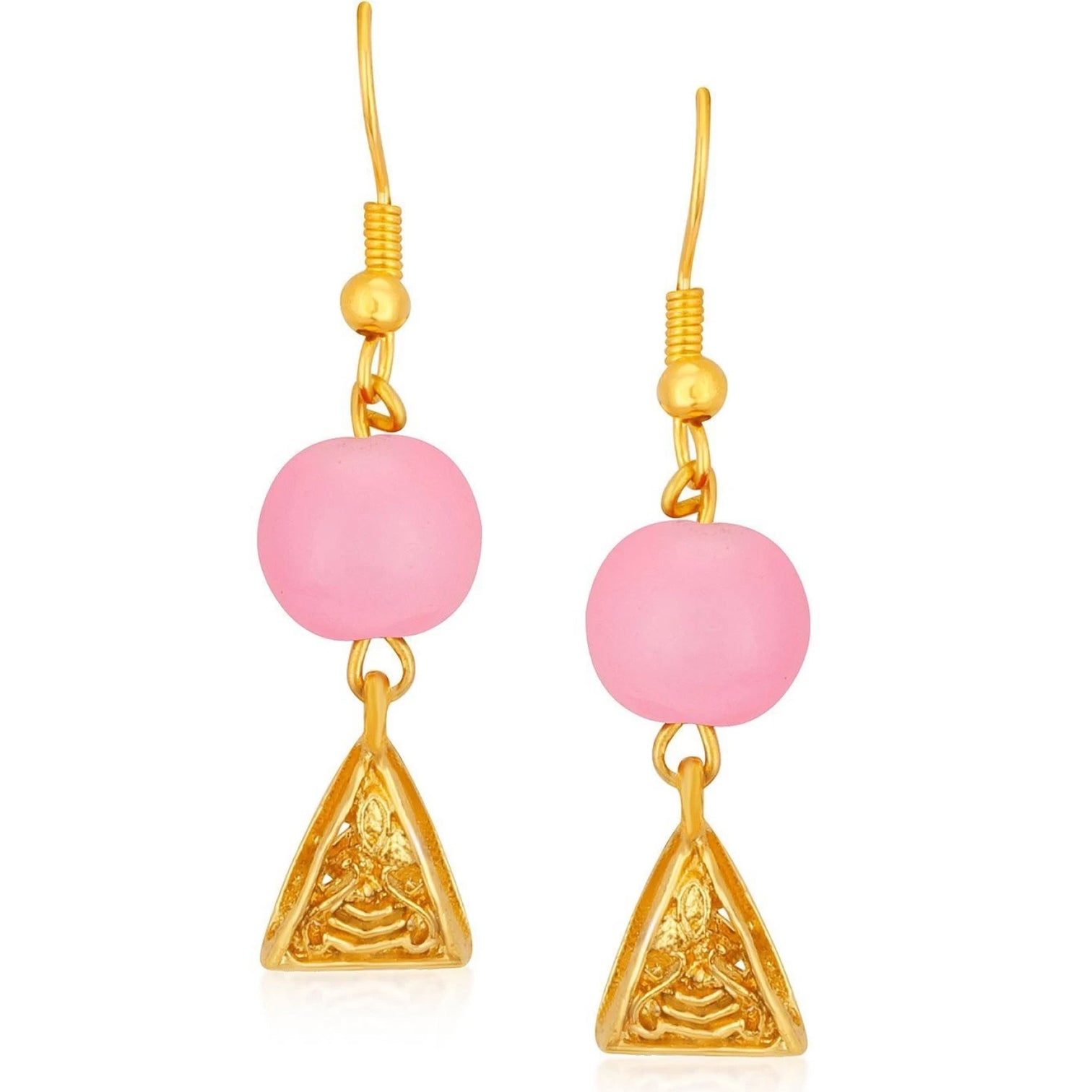 Metal Jewel Set (Pink, Gold)