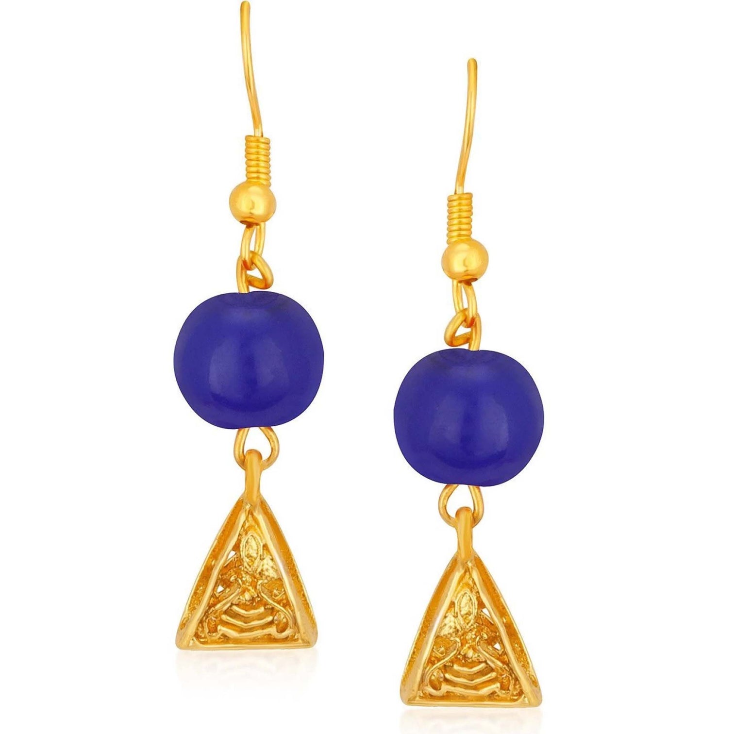 Metal Jewel Set (Blue, Gold)