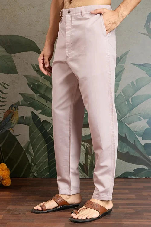Dusty Pink Ethnic Mens Kurta Pajama for Functions