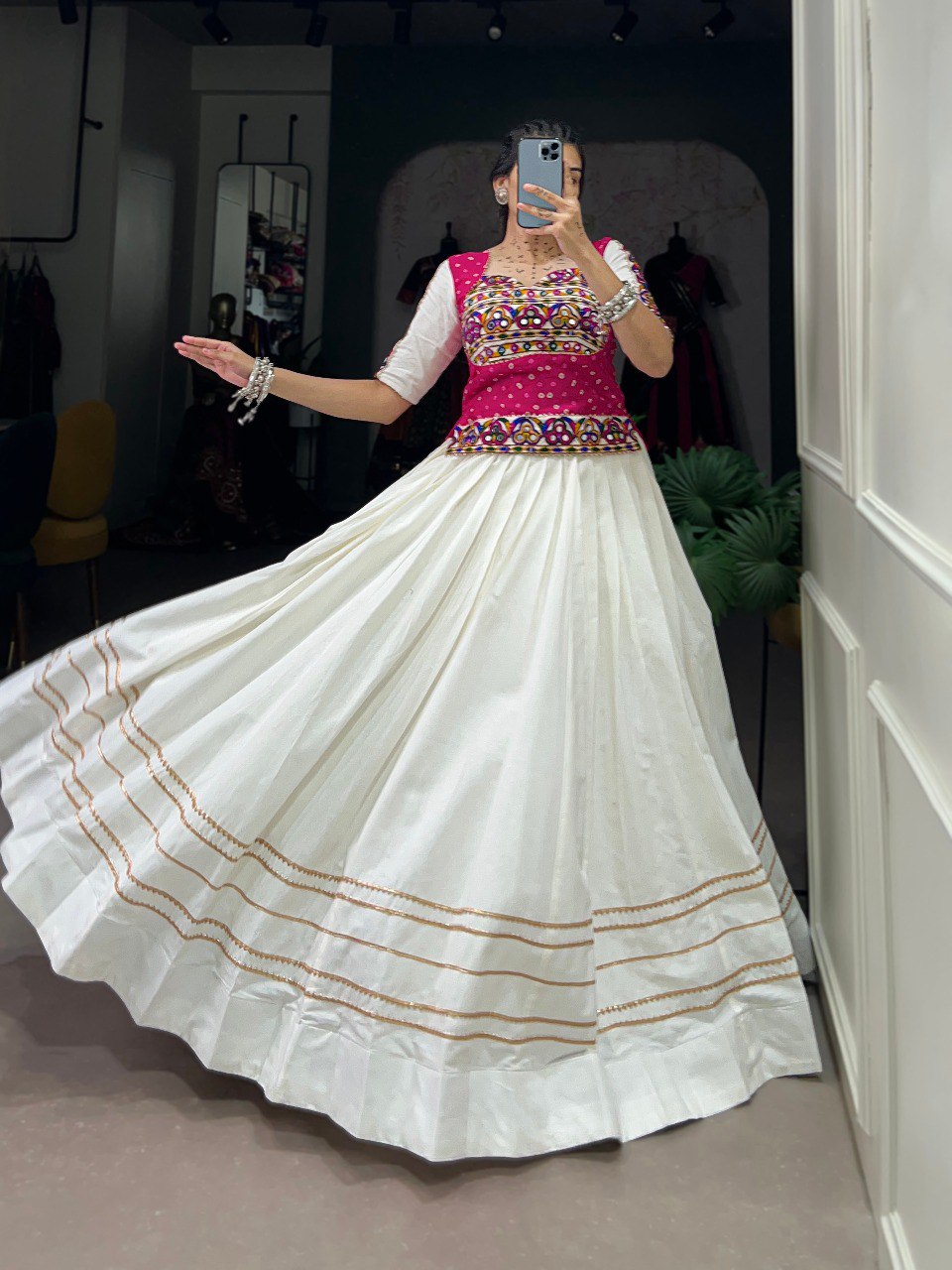 Vibrant and Modern Cotton Lehenga Choli