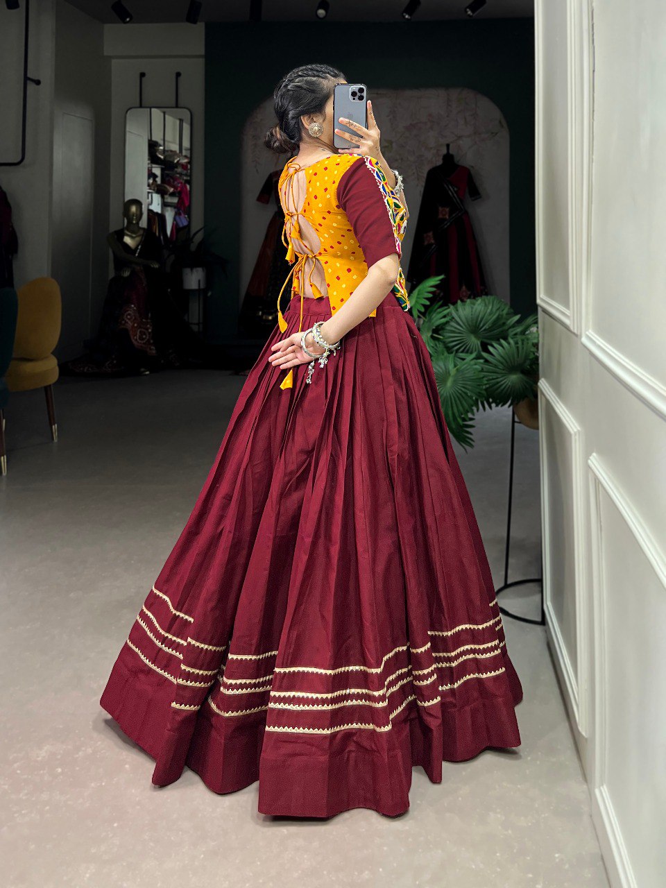 Vibrant and Modern Cotton Lehenga Choli