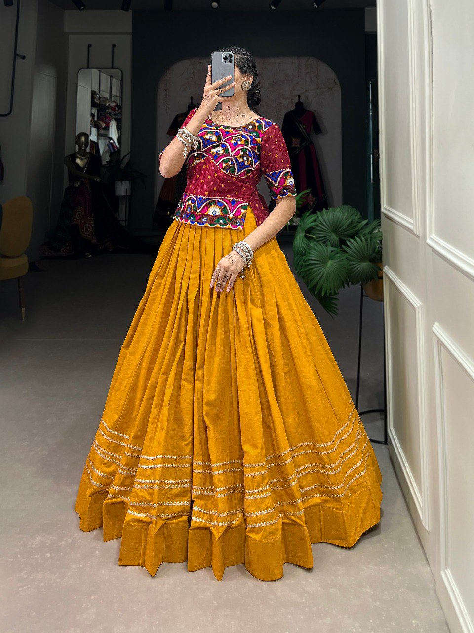 Vibrant and Modern Cotton Lehenga Choli