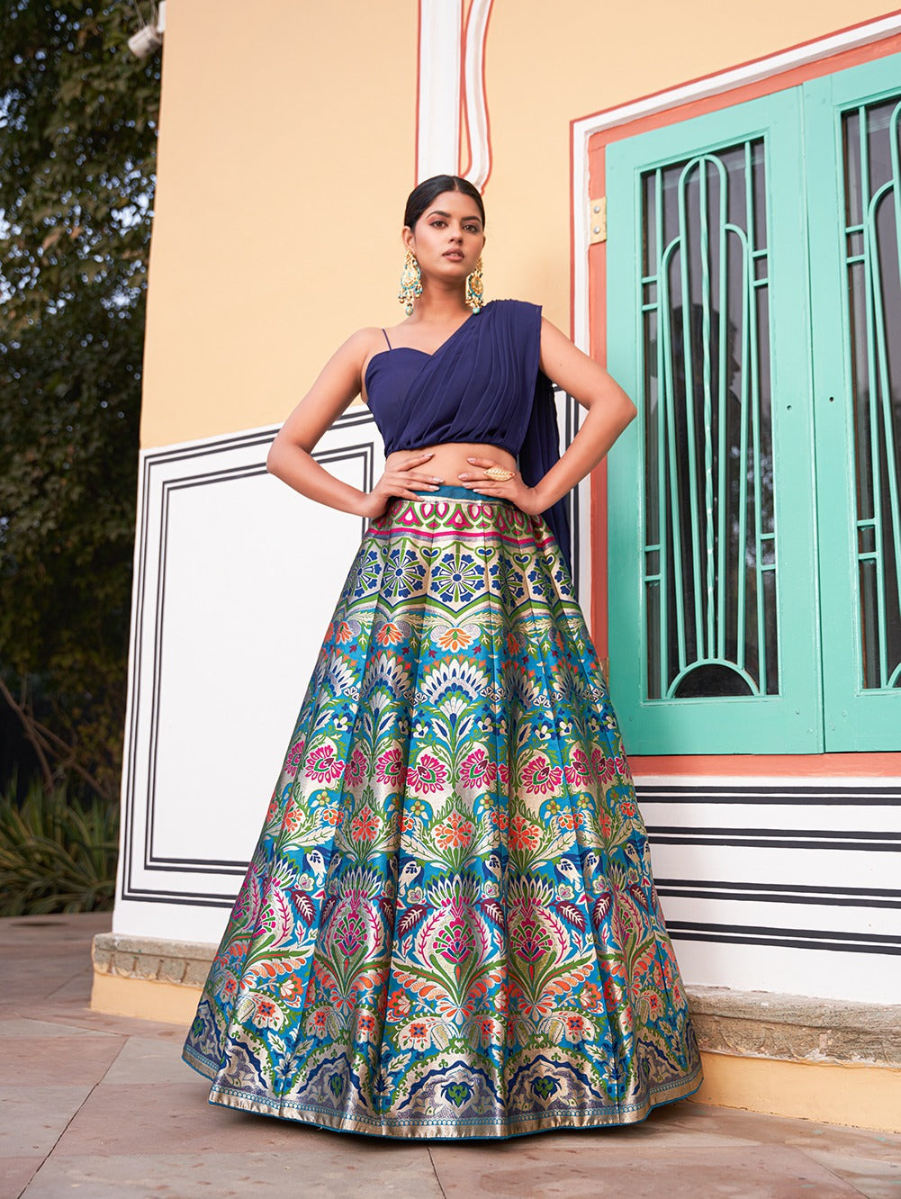 Classic and Stylish Banarasi Silk Lehenga Choli