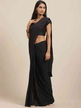 Pure Soft Georgette Geometric Print Party Wear Saree