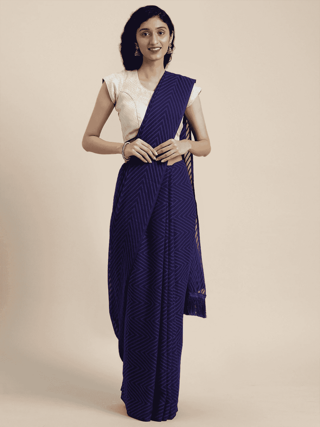 Pure Soft Georgette Geometric Print Party Wear Saree