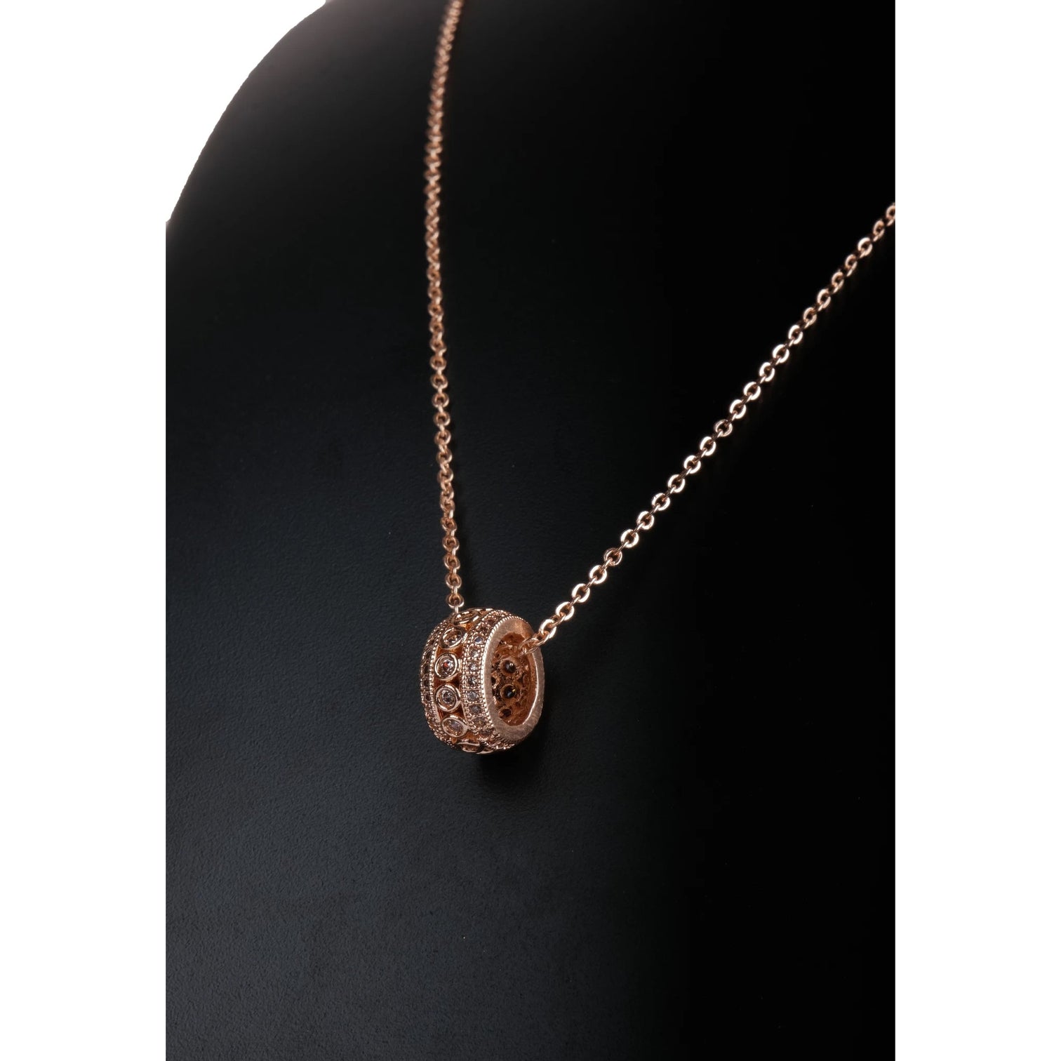 New American Dimond Pendent With Chain-125 Gold-plated Diamond Brass Pendant